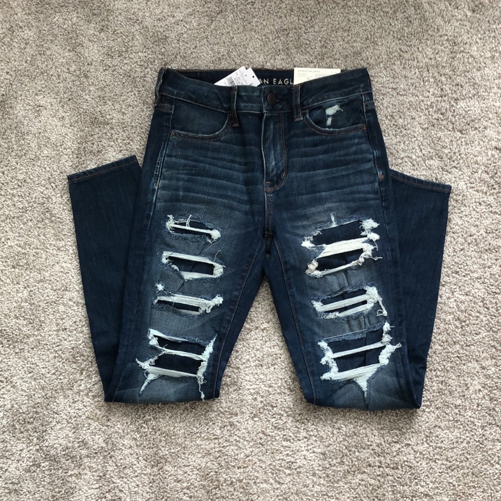 *SOLD* NWT American Eagle Hi-Rise Jeggings - Picture 1 of 6